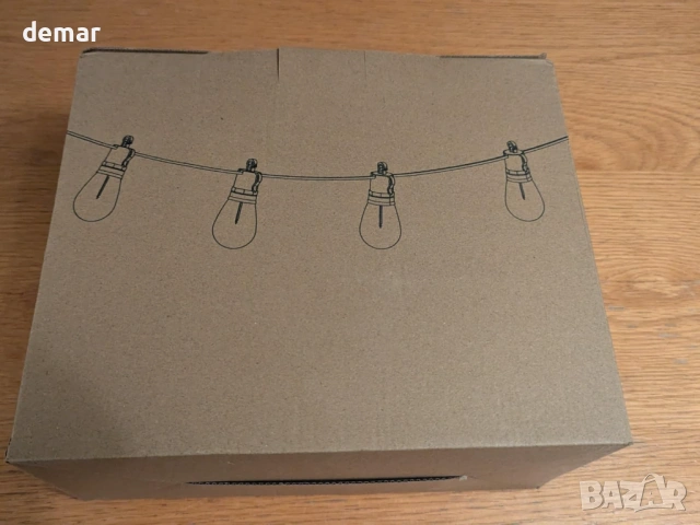 Външни гирлянди, 30 м, S14, 30+2 LED крушки, градинско гирляндово осветление, дистанционно, IP65, снимка 8 - Лед осветление - 54048511