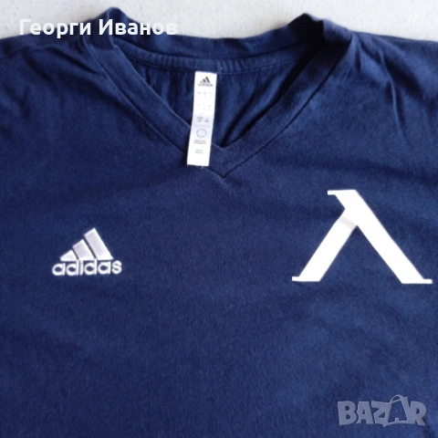 КАТО НОВА ADIDAS LEVSKI L OFFICIAL CLUB PRODUCT Navy Blue T-Shirt оригинална тениска Адидас Левски, снимка 2 - Тениски - 54549503