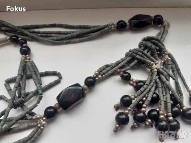 Стар гердан колие огърлица винтич дамско бижу, снимка 4 - Антикварни и старинни предмети - 53951028