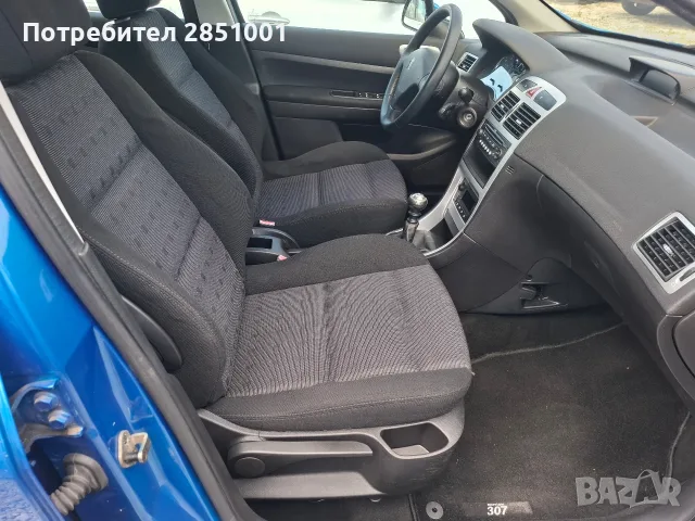 Пежо 307 SW2.0HDI,136K.C., снимка 8 - Автомобили и джипове - 55431778