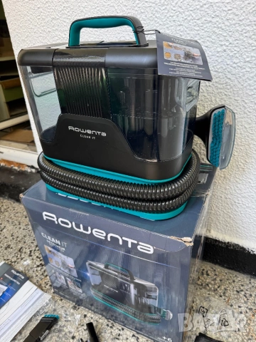 Перяща Прахосмукачка Rowenta Clean It IN5020 Професионално Почистване на Петна, за Тапицерии, Дивани, снимка 7 - Прахосмукачки - 54430277