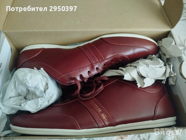 Нови кожени обувки lacoste, снимка 3 - Ежедневни обувки - 54665114