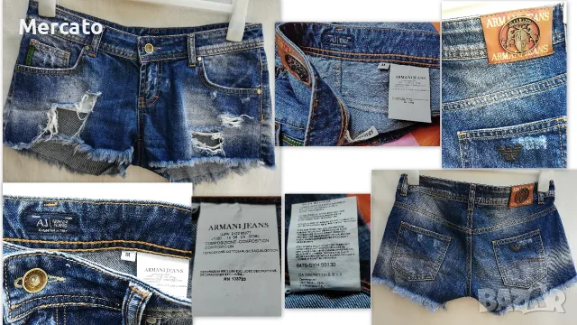Armani Jeans къси дънкови панталони, снимка 8 - Къси панталони и бермуди - 55544169