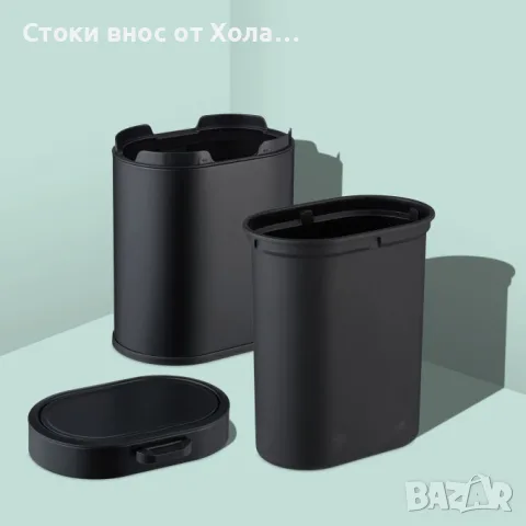 Висящ кош за кухненски отпадъци 5л с капак Relaxdays, снимка 7 - Други стоки за дома - 55415827