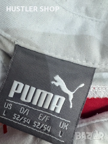 Мъжка тениска с яка PUMA FERRARI. Размер L, снимка 9 - Тениски - 54150702