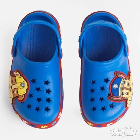 Детски джапанки сабо paw patrol светлосини за момче лято_1259067, снимка 3 - Детски сандали и чехли - 55389131