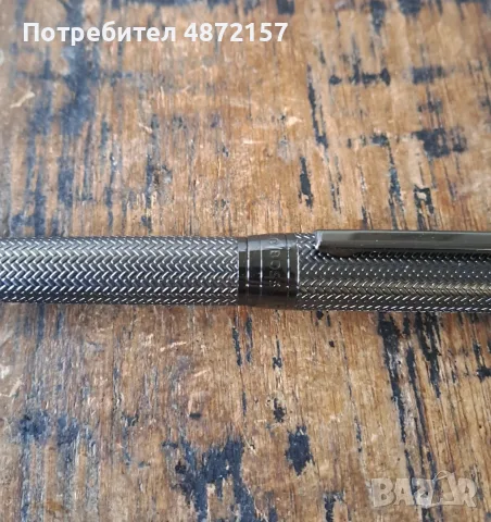 химикалка HUGO BOSS Gun метал с шарки тип рибена кост, снимка 7 - Ученически пособия, канцеларски материали - 55577755