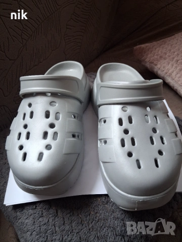 Дамски крокс Adidas ADILETTE CLOG PLATFORM. , снимка 5 - Маратонки - 54727102