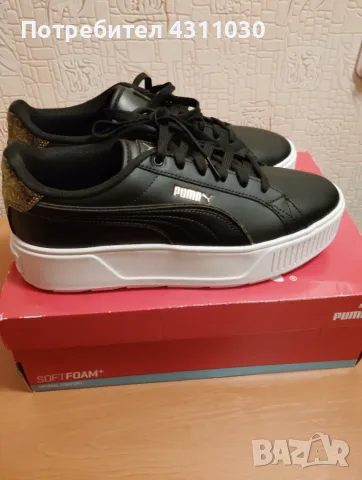 Нови черни маратонки PUMA 41 номер, снимка 3 - Маратонки - 53380531