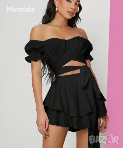 Shein черен сет S