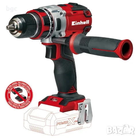 Акумулаторна бормашина Einhell, Power-X-Change TE-CD 18 LiBL Solo, 18 V, 60 Nm, 23 стъпк