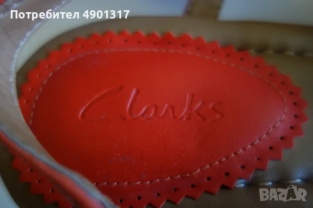 нови кожени сандали Clarks, 39,5ти номер, снимка 2 - Сандали - 55463845