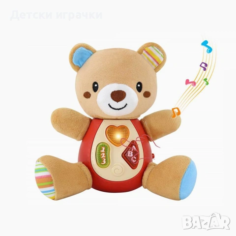 Плюшено мече интерактивна музикална играчка 