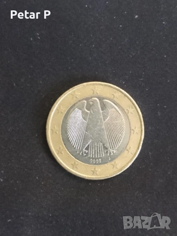 Колекционерска монета 1 Еuro 2002 Germany J