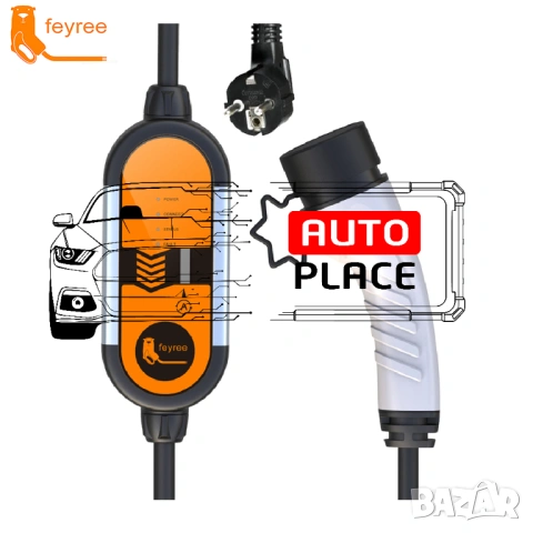 Разпродажба! Преносимо Зарядно Feyree Fox EV-L7 Type 2 / 3.5kW, снимка 2 - Аксесоари и консумативи - 53973103