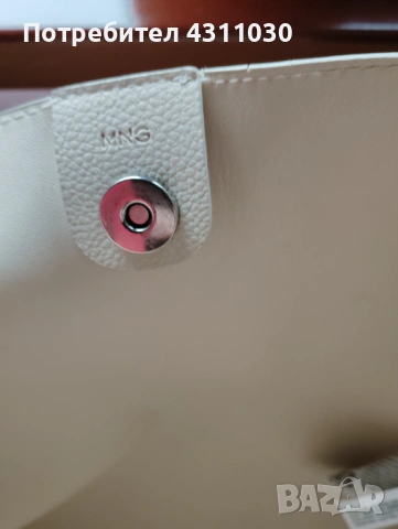 Дамска бежова чанта торба Mango, снимка 7 - Чанти - 53797934