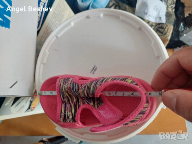 Бебешки сандали за момиче - номер 21/22, снимка 9 - Бебешки обувки - 54346702
