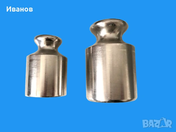 Комплект от две метални теглилки/тежести - 0.500гр. - 1000гр., снимка 5 - Антикварни и старинни предмети - 53982427