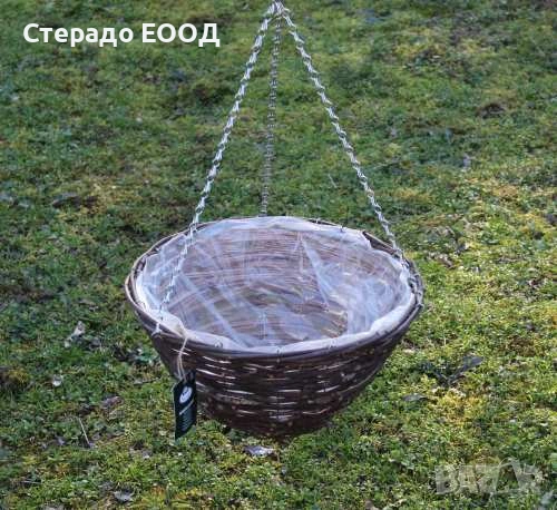 ВИСЯЩА КОШНИЦА ОТ РАКИТА, 30 СМ