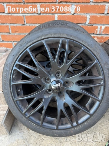 Продавам 4бр. алуминиеви джанти ENZO 17” 5x108 с летни гуми Hankook 215/40R17., снимка 5 - Гуми и джанти - 54760173