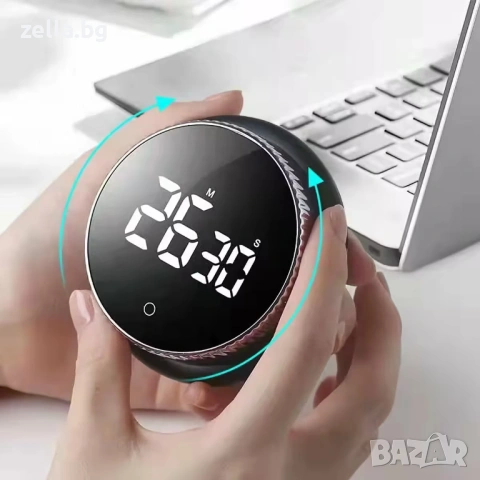 Дигитален кухненски таймер с LED дисплей до 99 мин – Аларма 90dB, магнит, голям екран 10244, снимка 6 - Резервни части за телефони - 54661772