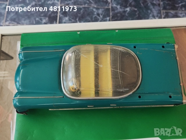 Стара ламаринена играчка кола, снимка 2 - Колекции - 54407567