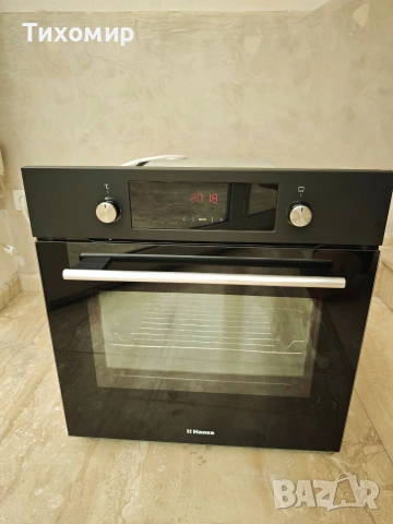 Фурна за вграждане Hansa BOES68461, Електрическа, 62 л, 8 програми, Grill, Таймер, Клас A, Черен