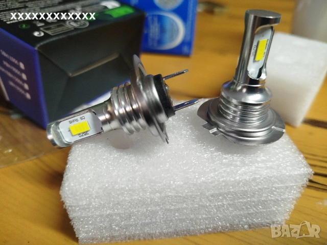 led h7 крушки 2 бр 6000к, снимка 3 - Крушки - 55002256