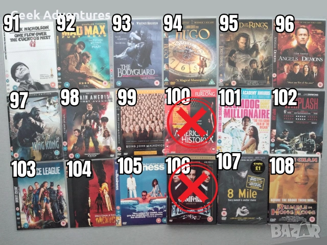 Екшън, Драма, Трилър, Ужаси Филми DVD's - Оригинални Филмови Дискове на Английски Език, снимка 7 - Екшън - 47015417