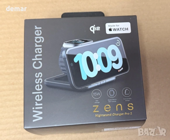 Безжично зарядно за нощно шкафче Zens Magnetic Wireless Charger Pro 2, снимка 7 - Безжични зарядни - 54015883