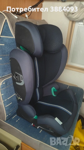 Детско столче за кола Cybex Solution G i-Size i-Fix Plus (100-150 см), Ocean Blue – с ISOFIX, снимка 2 - Други - 55175886