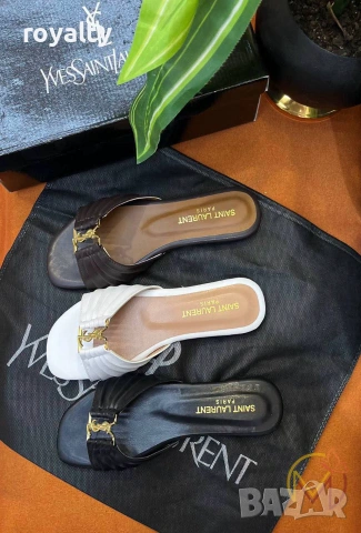 Yves Saint Laurent Нови Дамски Чехли Различни Цветове YSL, снимка 2 - Чехли - 55152641