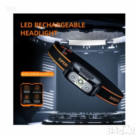 LED челник Led charge headlamp HL-05, снимка 6 - Други инструменти - 54808099