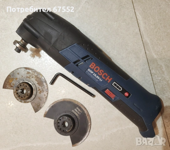 Акумулаторен реноватор Bosch GOP 10.8V-Li. Само тяло с ножчета. 55€ (без коментар!)