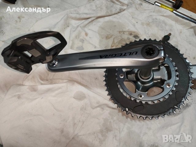 Курбел с педали Simano ultegra, снимка 2 - Части за велосипеди - 54045906