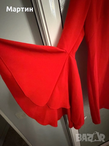 Brand New - RINASCIMENTO red short dress, снимка 3 - Рокли - 55079017