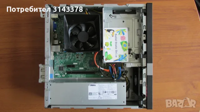 Dell SFF с i3-7100,8 GB DDR4,SSD+HDD,Wi-Fi, снимка 4 - За дома - 55434047