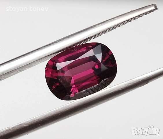 Сертифициран естествен пурпурно-розов шпинел 1,75 карата! , снимка 10 - Други - 54153194