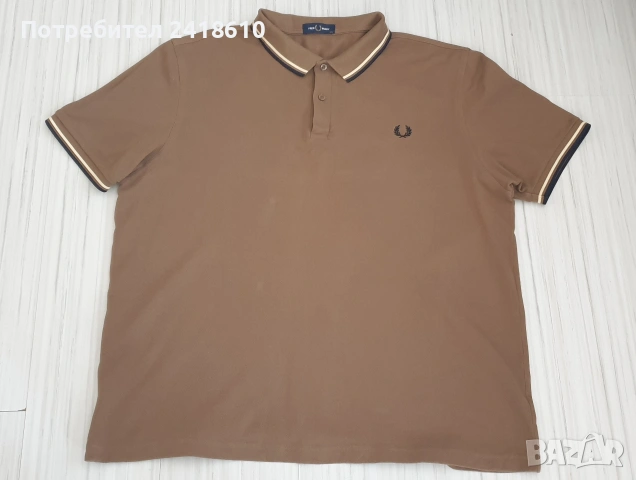 Fred Perry Pique Cotton Mens Size 2XL ОРИГИНАЛ! Мъжка Тениска!