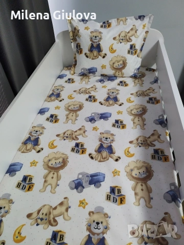 Детско спално бельо Ранфорс за кошара, снимка 6 - Спално бельо - 54247146