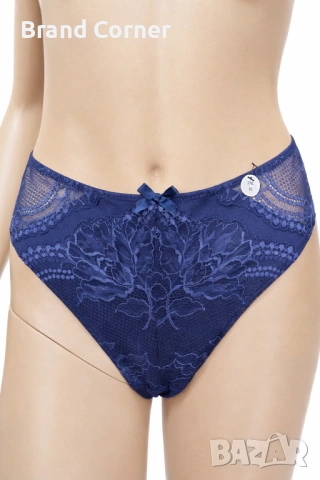 Hunkemöller дамски бикини 2XL в тъмносин цвят с дантела