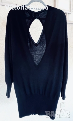 Нестандартна луксозна туника-рокля Marc Cain от Меринос и Коприна - Изчерпан модел, специална линия