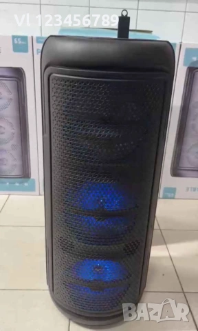 Тройна караоке колонка GTS 2279 3х6.5" Bt,FM,MP3,USB,Микрофон+LED RGB, снимка 4 - Тонколони - 54166765