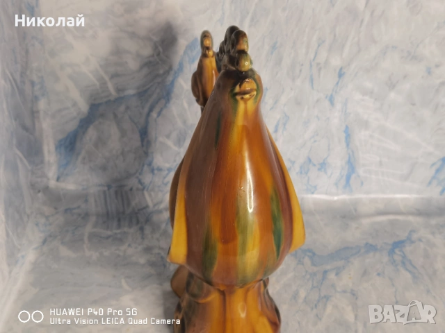 Стара Съветска Керамична Фигура ЗИК Конаково Кокошка с Пиленца, снимка 9 - Антикварни и старинни предмети - 54387783