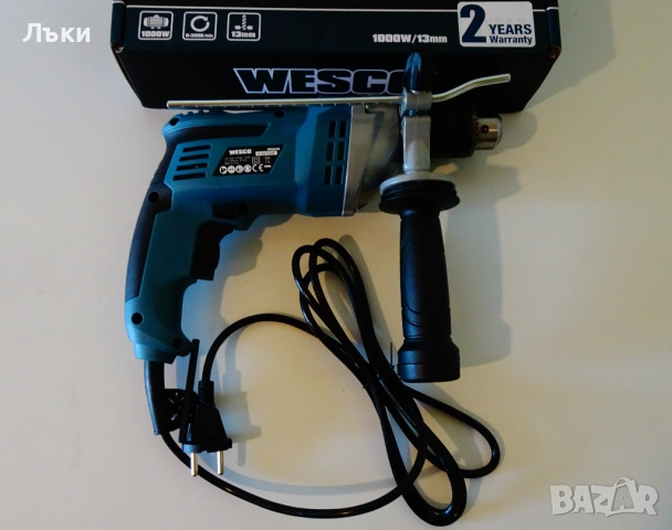 Ударна бормашина Wesco с лагер 1000W. , снимка 2 - Бормашини - 54597639