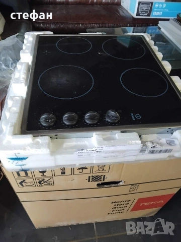 печка(фурна) с керамични котлони за вграждане