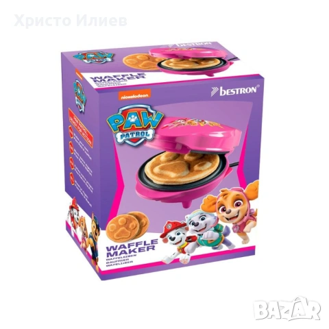 Гофретник Пес патрул Paw Patrol с лапичка розов син, снимка 6 - Гофретници - 54519204