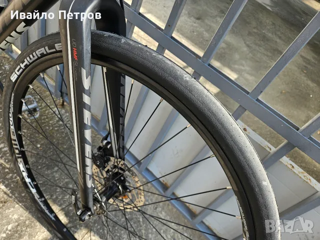 Шосеен/GRAVEL алумин-карбон велосипед STEVENS-SHIMANO 105-шест месеца гаранция , снимка 3 - Велосипеди - 55330023