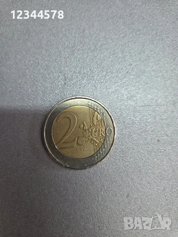 рядка 2€ монета от 2002 г с S , снимка 2 - Нумизматика и бонистика - 54833802
