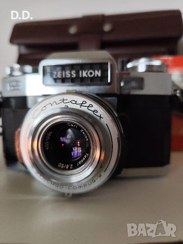 Zeiss Ikon Contaflex Super BC с 3 Carl Zeiss обектива, снимка 5 - Фотоапарати - 54154846